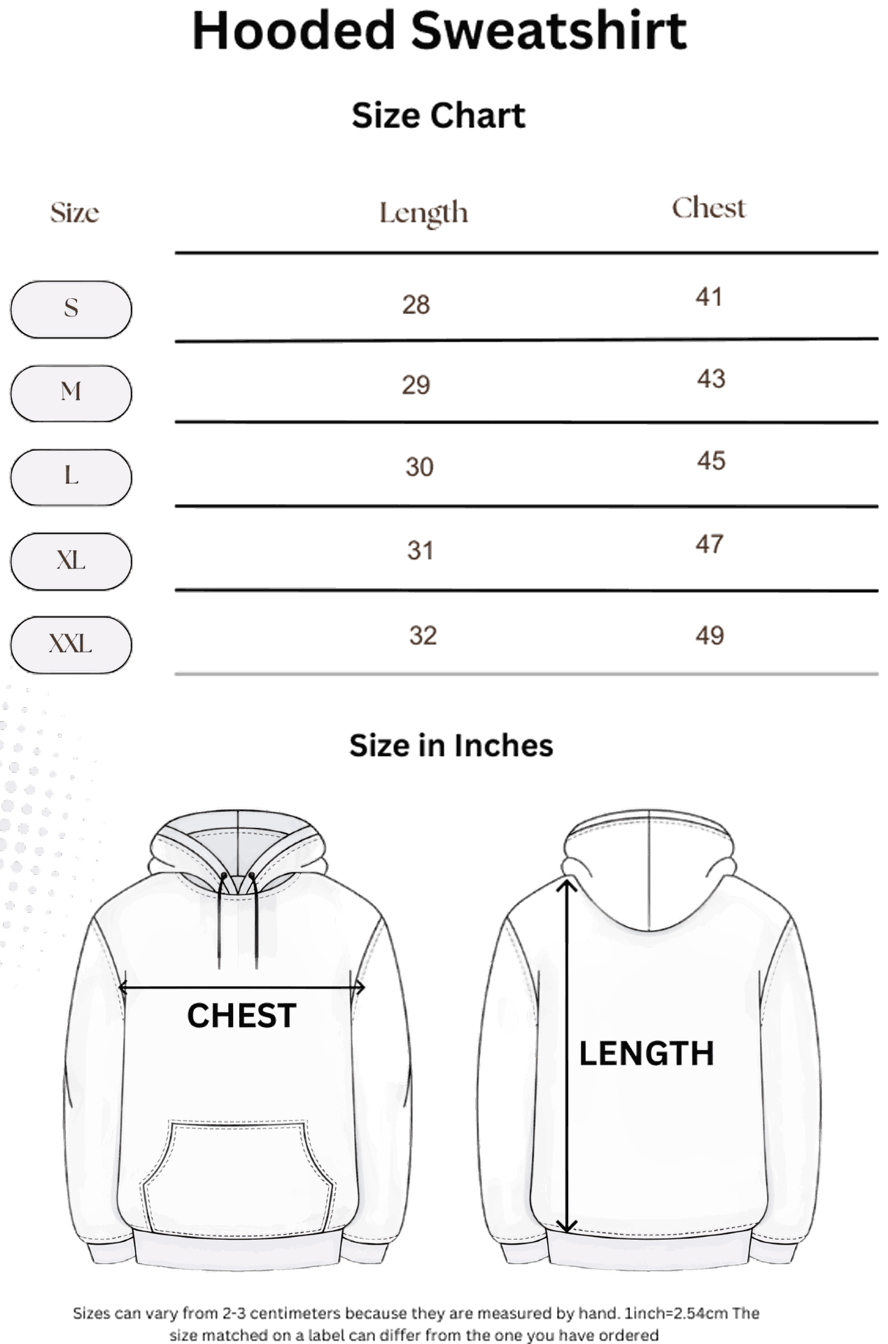 Hooded-Sweatshirt-Size-Chart